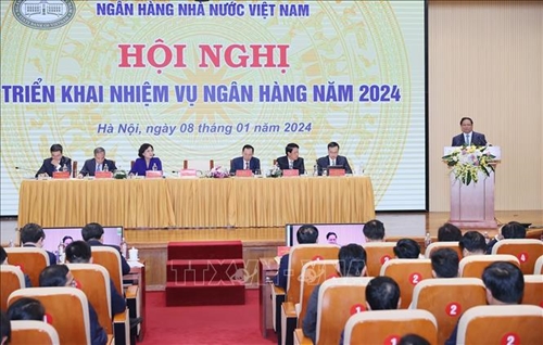 Thủ tướng Phạm Minh Chính dự và chủ trì Hội nghị triển khai nhiệm vụ ngành ngân hàng năm 2024